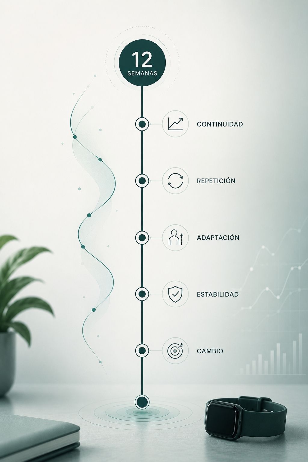 gráfico de la proyección semanal del programa Wearable Insight de Well Code Hub