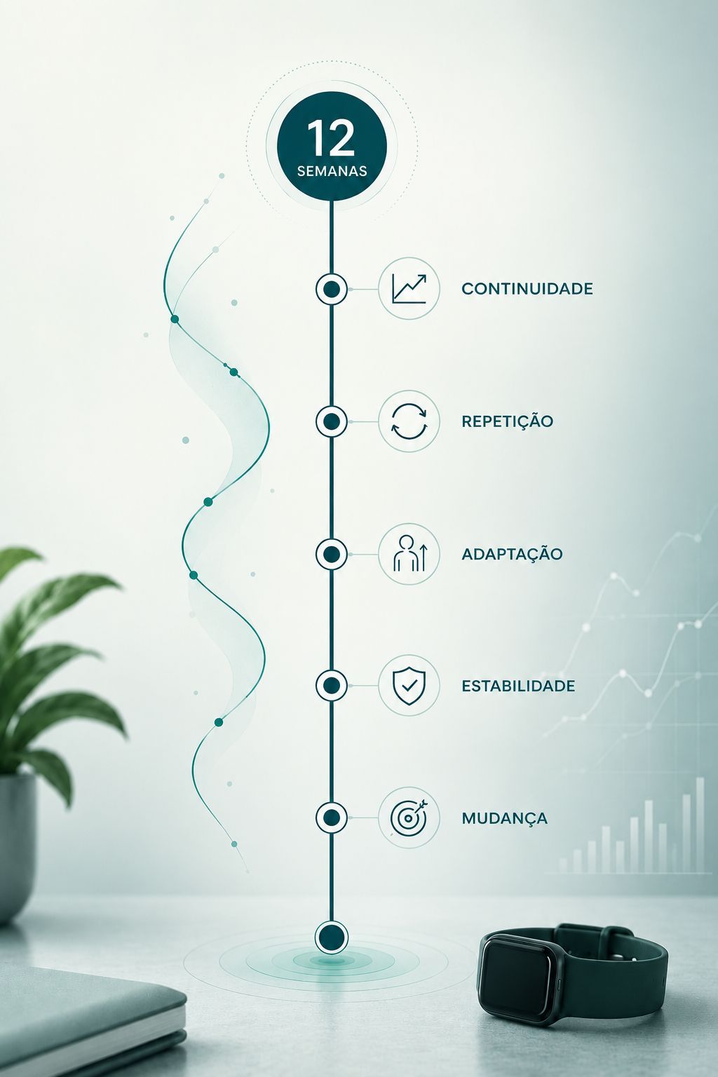 Gráfico da projeção semanal do programa WCH Wearable Insight da WellCode Hub.
